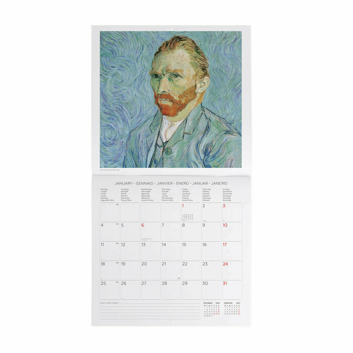 Mini Calendrier 2027 Vincent Van Gogh