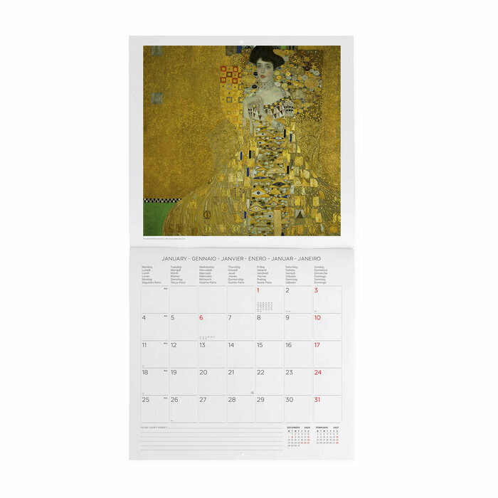 Mini Calendrier 2027 Gustave Klimt