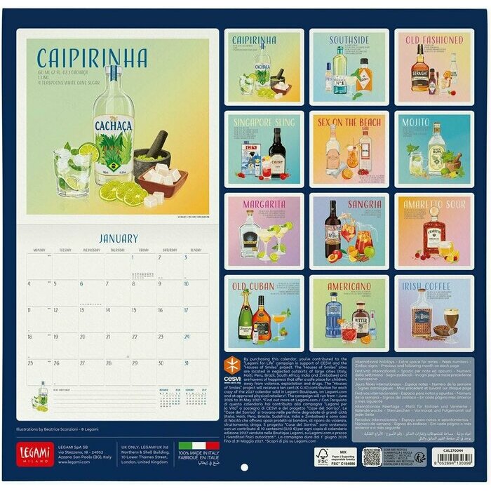 Mini Calendrier 2027 Apéro Tchin Cocktail Cheers Mini Calendrier Papier 2027 Apéro Tchin Cocktail Cheers