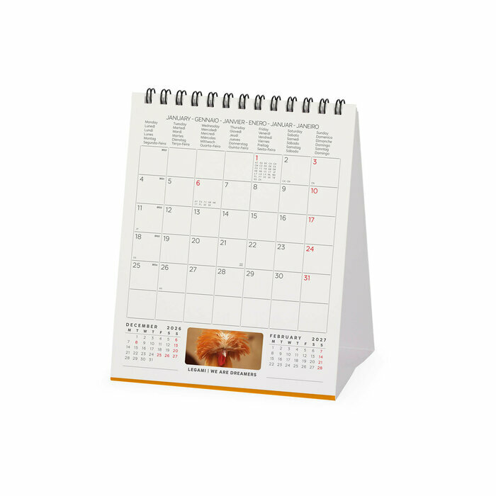 Calendrier Chevalet Bureau 2027 Animaux Cool