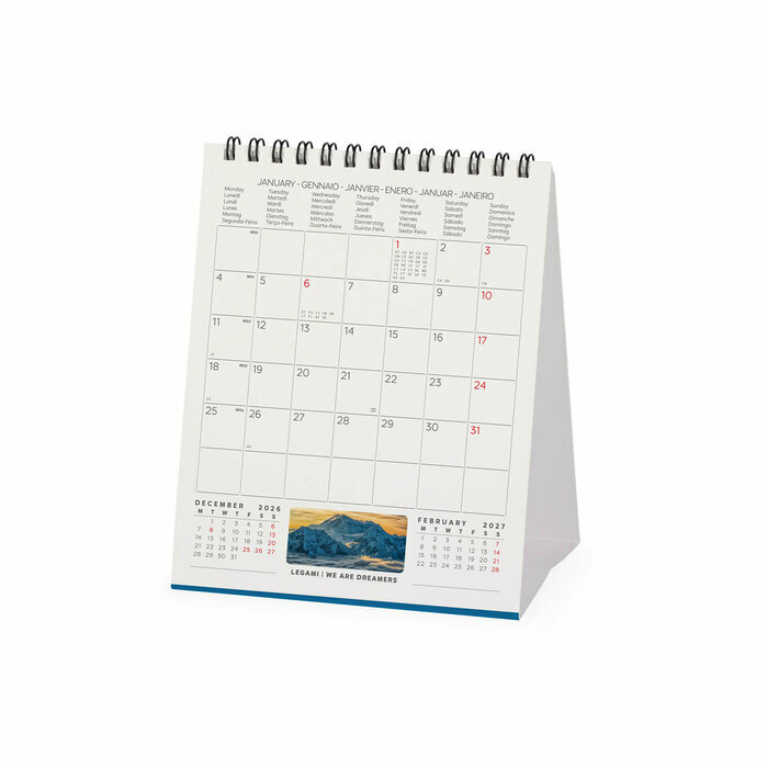 Calendrier Chevalet Paysage 2027 Montagnes