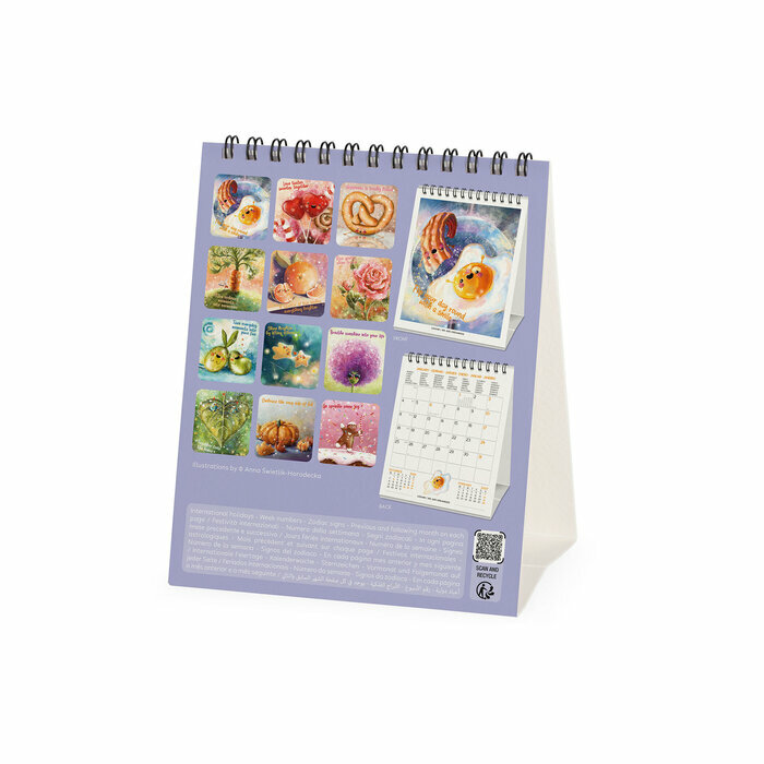 Calendrier Chevalet 2027 Good Vibes Only Positivité Calendrier Chevalet à poser 2027 Good Vibes Only Positivité