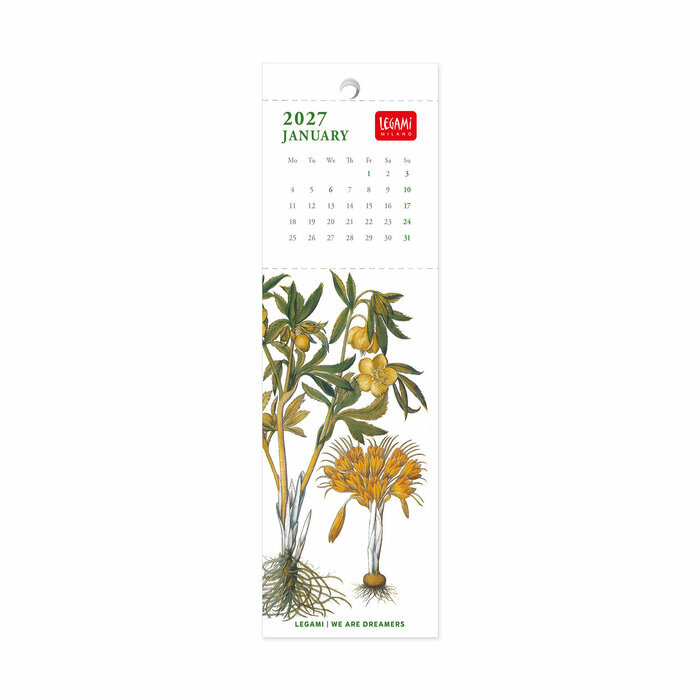 Calendrier Marque Page 2027 Herbiers  Fleurs
