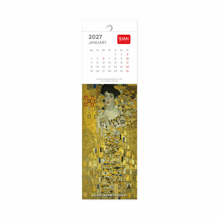 Calendrier Marque Page 2027 Gustave Klimt Calendrier Marque Page 2027 Gustave Klimt