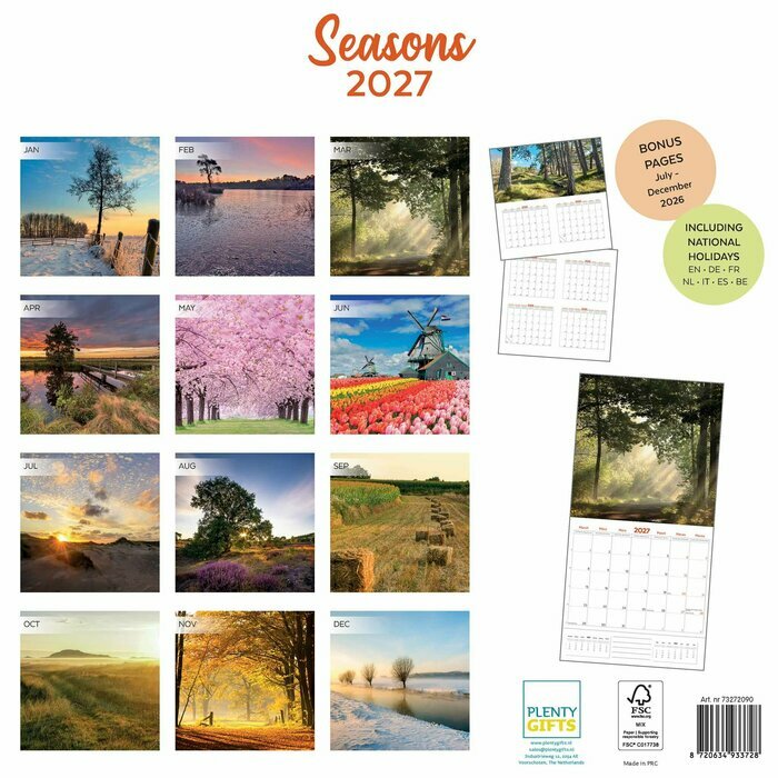 Calendrier 2027 Saison Eté Hiver Automne Printemps Calendrier 2027 Saison Eté Hiver Automne Printemps