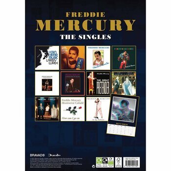 Calendrier 2027 Freddie Mercury Queen format A3