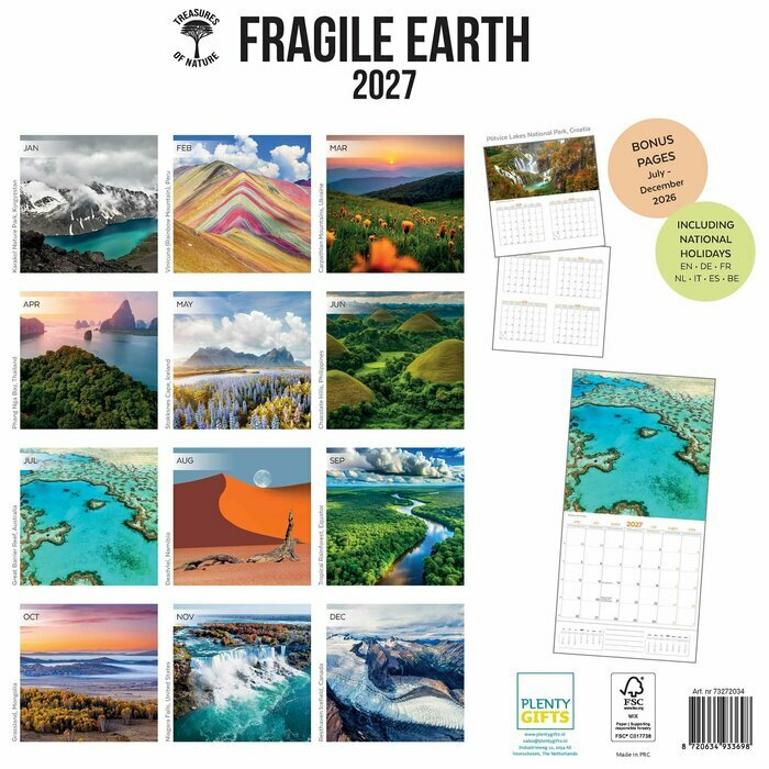 Calendrier Mural 2027 Terre Fragile WWF