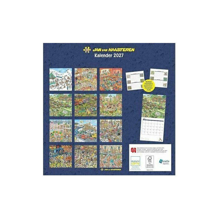 Calendrier Puzzle 2027 Jan Van Haasteren
