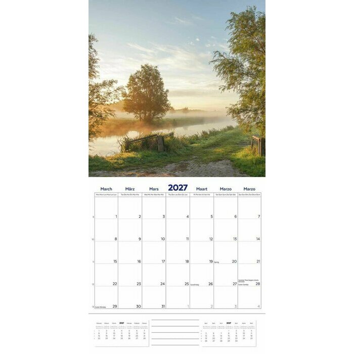 Calendrier 2027 Campagne Hollandaise