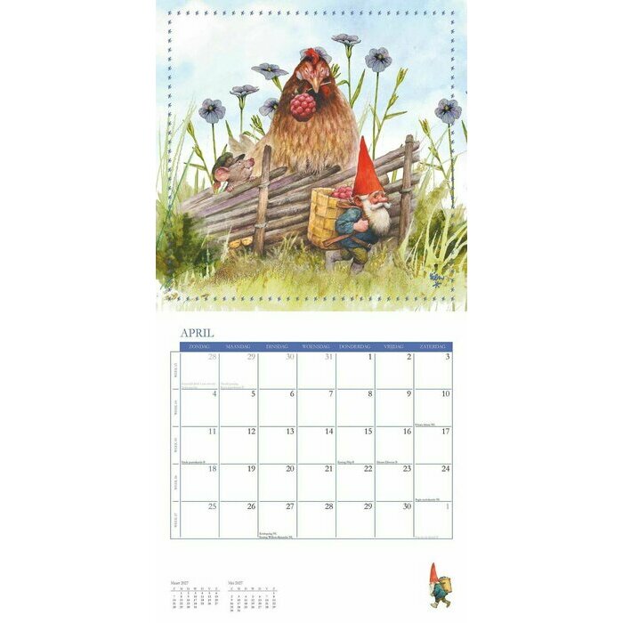Calendrier 2027 Rien Poortvliet Lutins Gnomes
