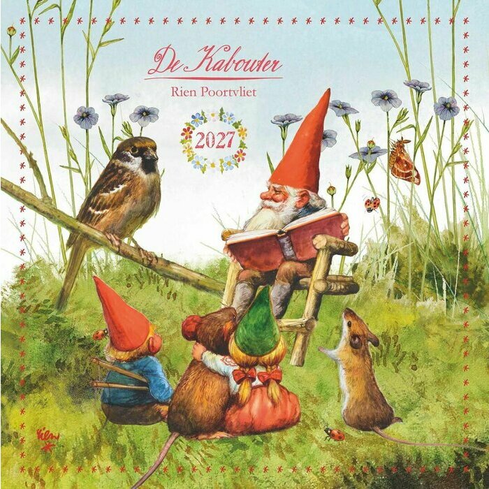Calendrier Mural 2027 Rien Poortvliet Lutins Gnomes