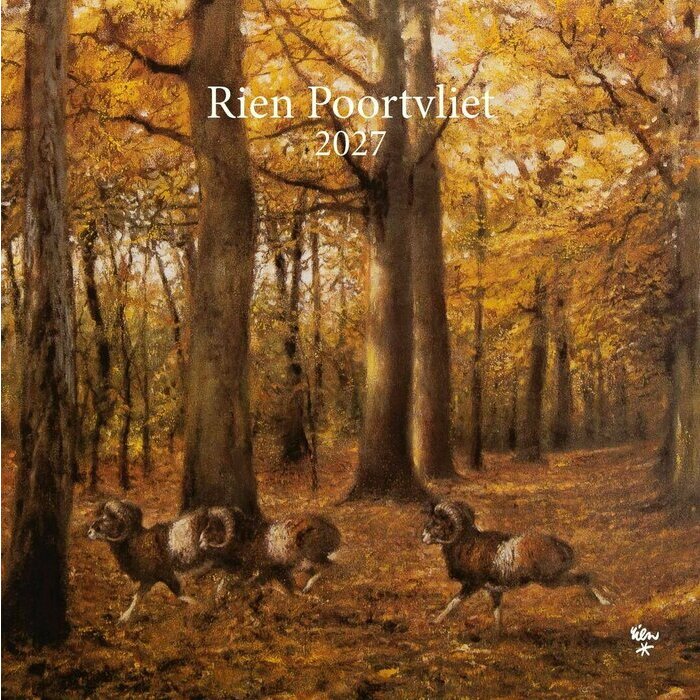 Calendrier Mural 2027 Rien Poortvliet Nature Animaux Chasse