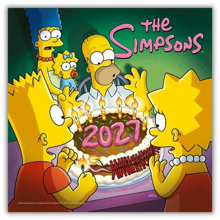 Calendrier 2027 Simpsons Dessin Animé Calendrier Mural 2027 Simpsons Dessin Animé