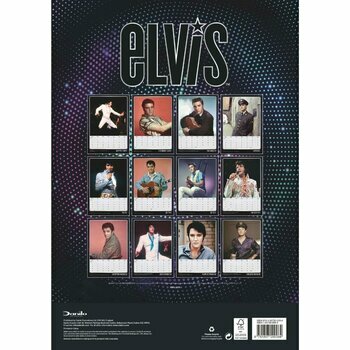 Calendrier 2027 Elvis Presley King Format A3