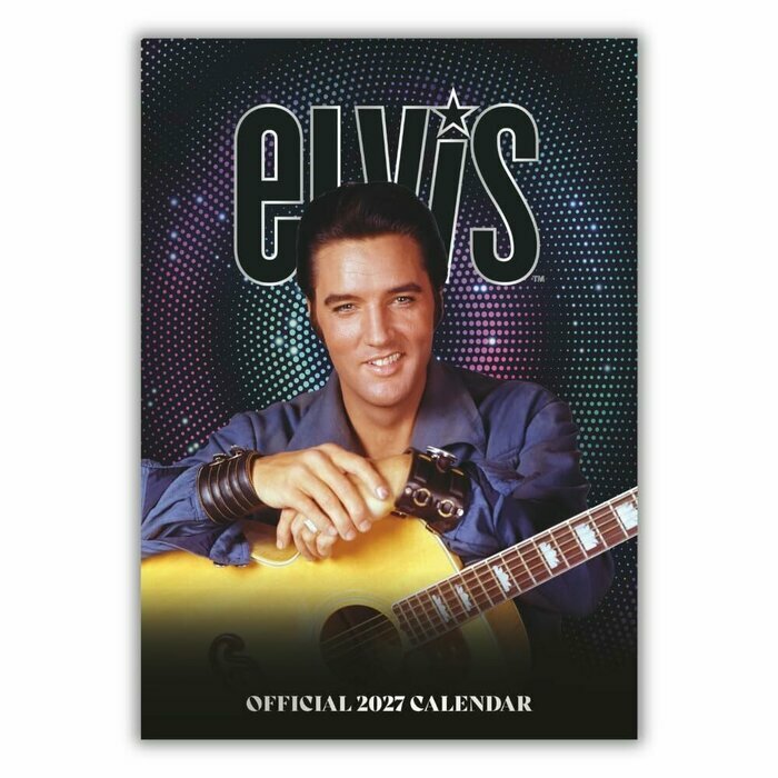 Calendrier Mural 2027 Elvis Presley King Format A3