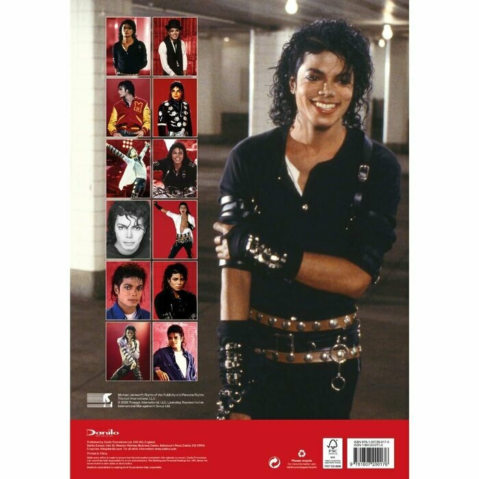 Calendrier Spirale 2027 Michael Jackson Pop Format A3 Calendrier Papier Spirale 2027 Michael Jackson Pop Format A3