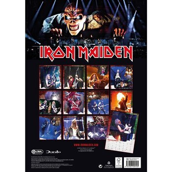 Calendrier 2027 Iron Maiden Heavy M&eacute;tal format A3
