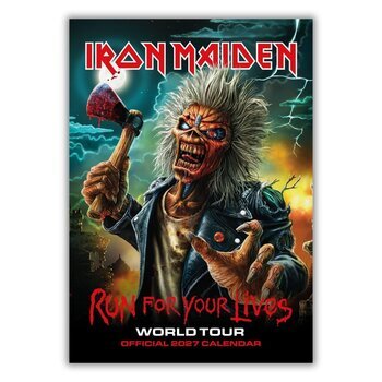 Calendrier 2027 Iron Maiden Heavy M&eacute;tal format A3