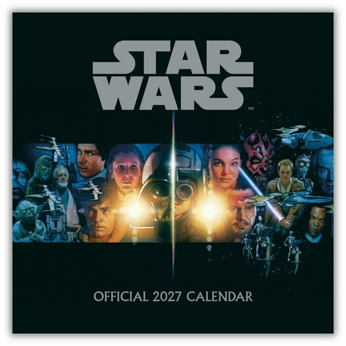 Calendrier 2027 Star Wars Classique Retro Calendrier Mural 2027 Star Wars Classique Retro
