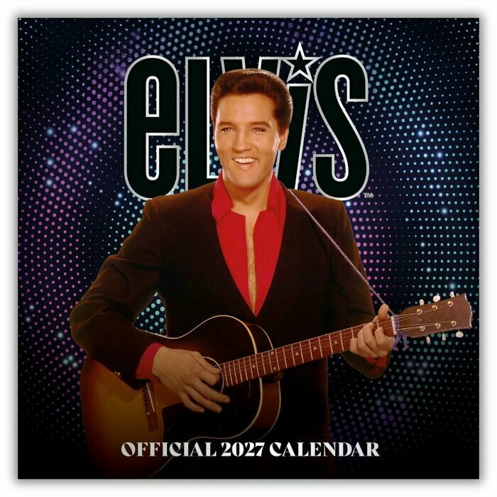 Calendrier Mural 2027 Ic�ne Rock Elvis Presley