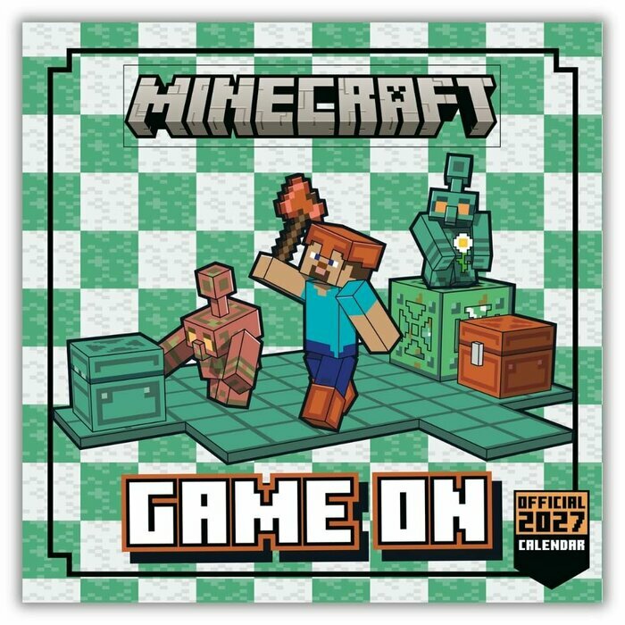 Calendrier 2027 Minecraft Creepers Calendrier Mural 2027 Minecraft Creepers