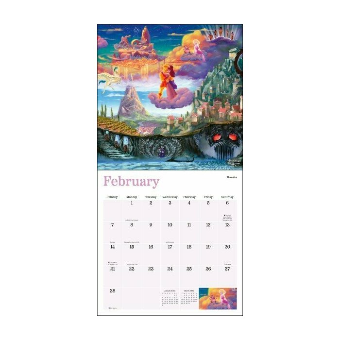 Calendrier 20276 Dessins Disney par Thomas Kinkade