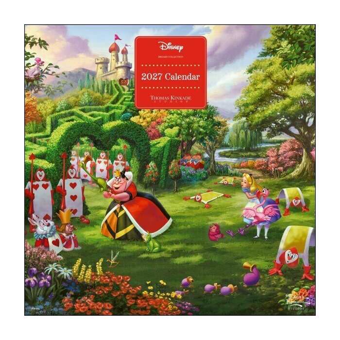 Calendrier Papier 2027 Dessins Disney par Thomas Kinkade