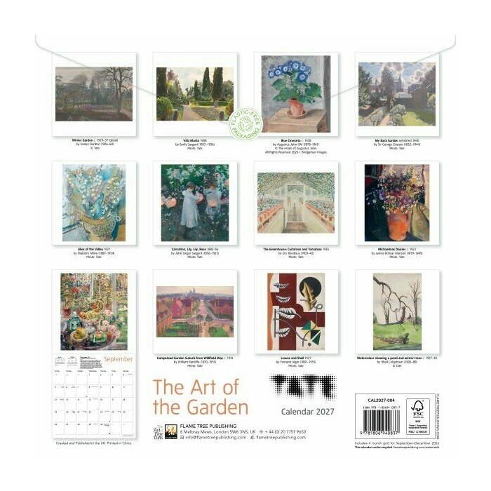 Calendrier 2027 Art et Jardin Peintures Fleurs Jardins Calendrier 2027 Art et Jardin Peintures Fleurs Jardins