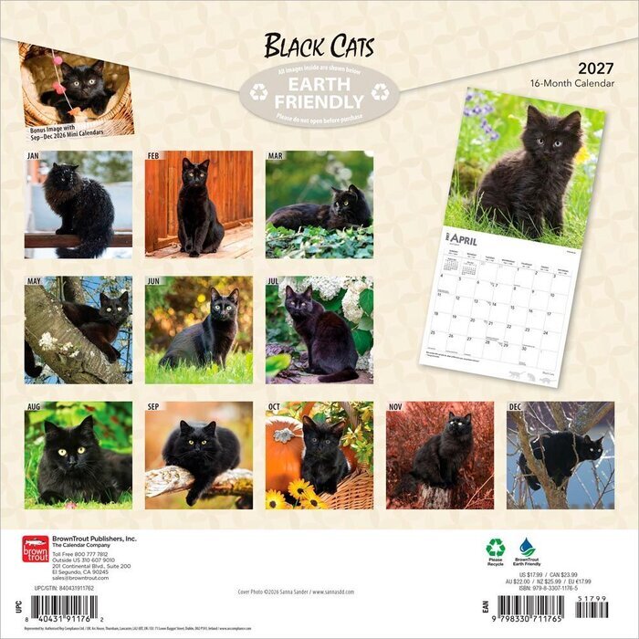 Calendrier 2027 Chats Noirs Calendrier 2027 Chats Noirs